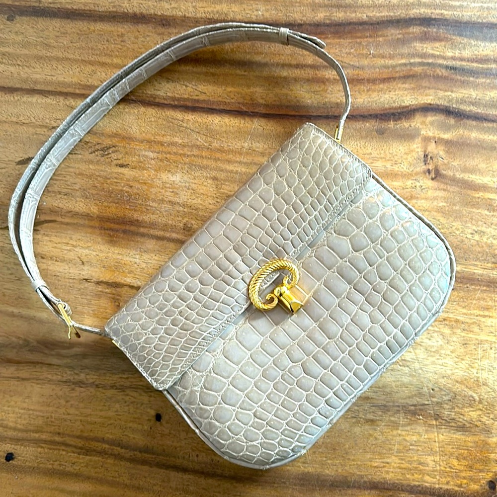 Beautiful Vintage Crocodile Purse